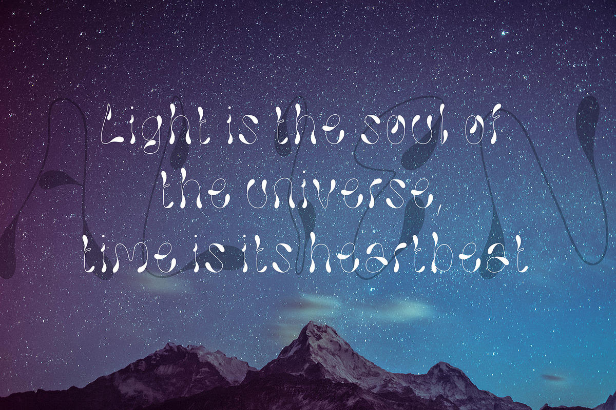 Liquid Alien Display Font, a Handwritten Font by Tera Asset Garage (Photo 2 of 6)
