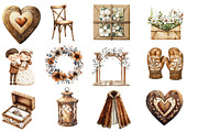 Nordic Wedding Day Clipart, an Illustration by Designworld (Thumbnail 3 of 5)