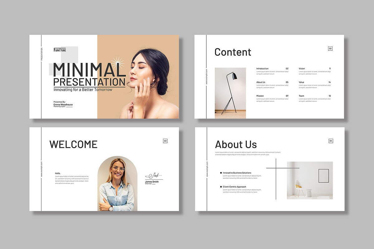Clean And Minimal Presentation, a Presentation Template by Mighty-Slide (Photo 2 of 6)