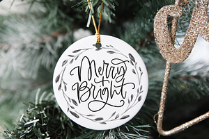 Handlettered Merry Christmas