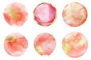 Pink Gold Round Shapes Clipart, an Illustration by SinaCreation (Thumbnail 3 of 5)