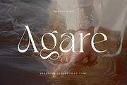 Agare - Branding Luxury Font, a Serif Font by Sensatype (Thumbnail 1 of 12)