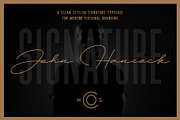 John Hancock - A Signature Font, a Script Font by Hustle Supply Co. (Thumbnail 1 of 6)