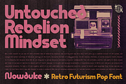 Nowduke - Retro Futurism Pop Fonts, a Sans Serif Font by Ian Irwanwismoyo (Thumbnail 3 of 7)