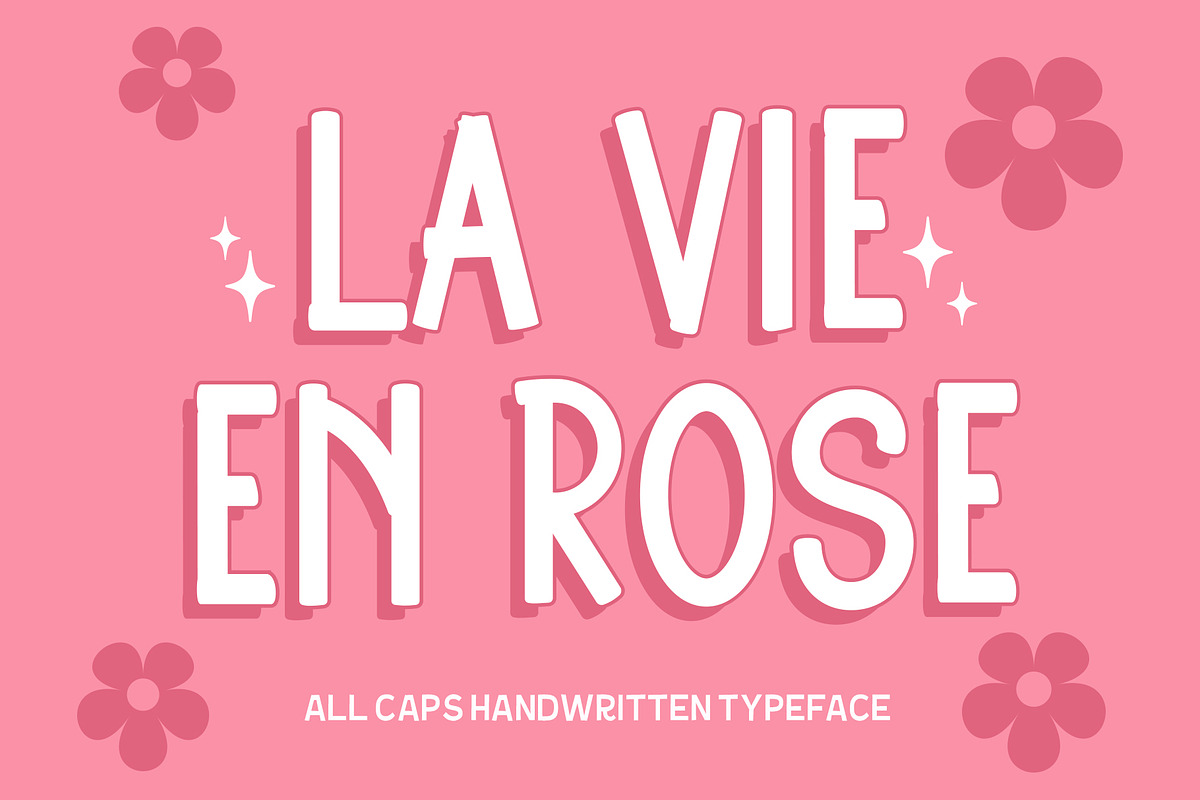 La Vie En Rose - Handwritten Font, a Handwritten Font by ariodsgn (Photo 1 of 9)