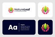 Modern Gradient Nature Leaf Logo, a Branding & Logo Template by Artnivora.Std (Thumbnail 3 of 4)