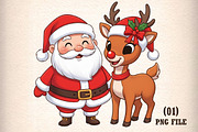 Quirky Christmas PNG, an Illustration by DreamArtGraphic (Thumbnail 1 of 5)