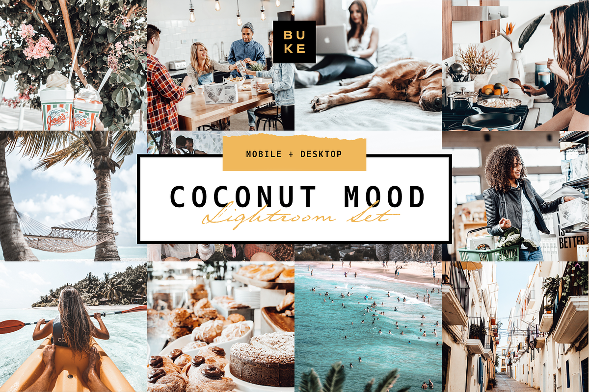 5 Coconut Lightroom Presets Pack