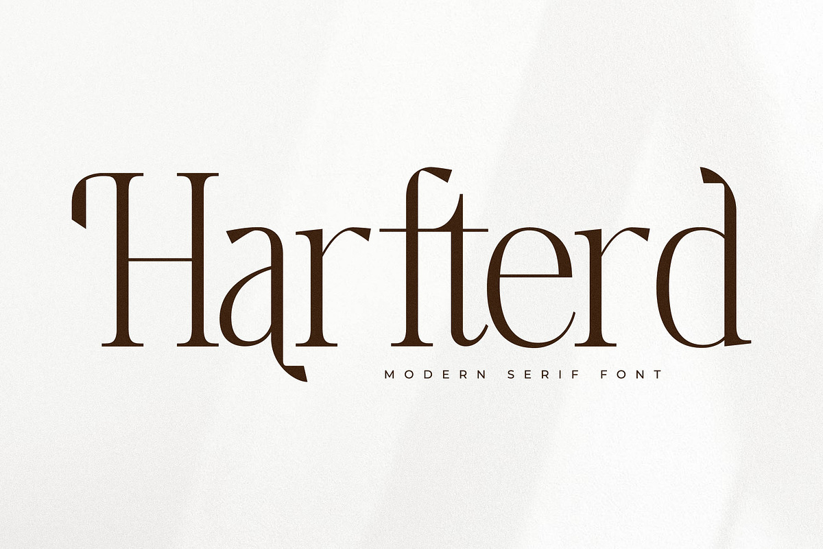 Harfterd Modern Serif Font, a Serif Font by Letterena Studios (Photo 1 of 15)