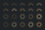 Retro Sunbursts, a Decorative Illustration by Vecster (Thumbnail 2 of 4)