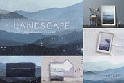 Winter Landscape Bundle, a Background Graphic by by creative paper (Thumbnail 5 of 5)