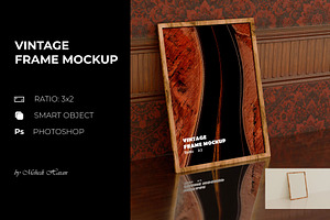 Vintage Frame Mockup 3:2 Ratio