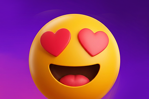 3D Heart Eyes Emoji, an Arts & Entertainment Photo by microtasker