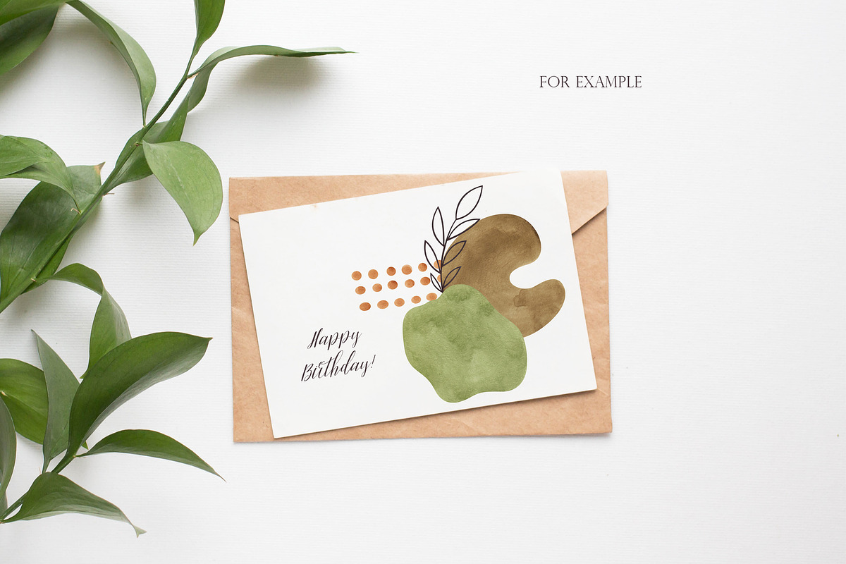 Watercolor Abstract Modern Shapes, an Object Graphic by OrangePeafowlArt (Photo 8 of 13)