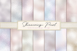 Shimmering Pearl Foil Textures