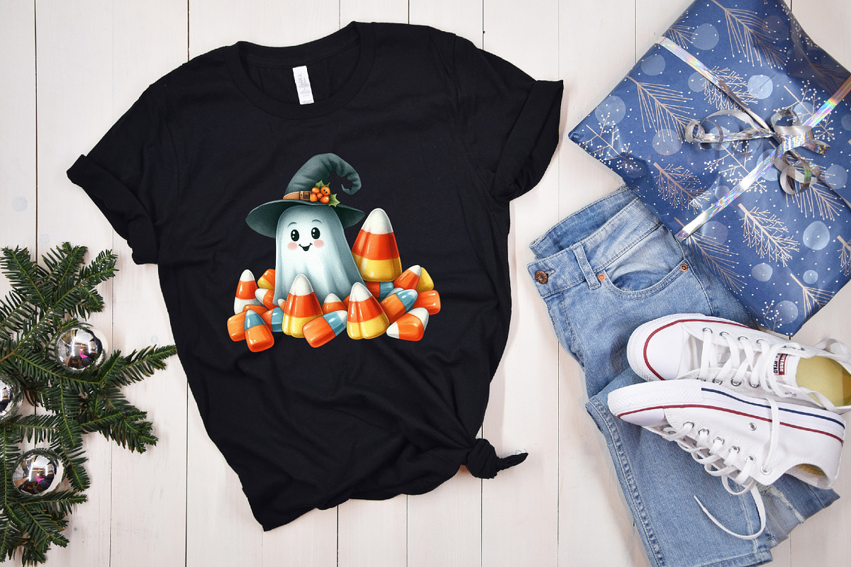 Halloween Cute Ghost Collection Clip, an Illustration by designcity5 (Photo 4 of 5)