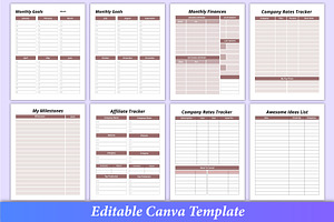 2024 Online Business Planner Canva