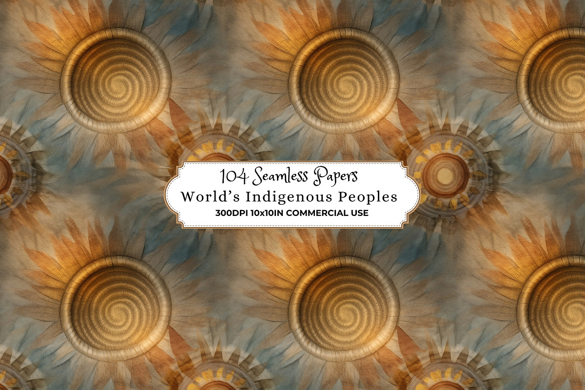 World’s Indigenous Peoples Patterns, a Pattern Graphic by Nicole Branger Art (Photo 5 of 38)