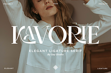 Kavorie - Luxury Ligature Serif Font