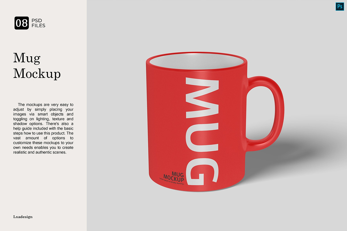 Mug Mockup, a Cups & Container Mockup by Lxadesign (Photo 1 of 11)