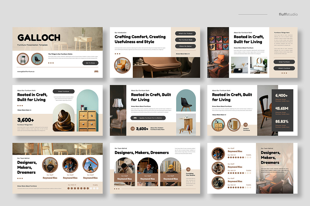 Furniture & Interior Powerpoint, a Presentation Template by fluffstudio (Photo 2 of 4)