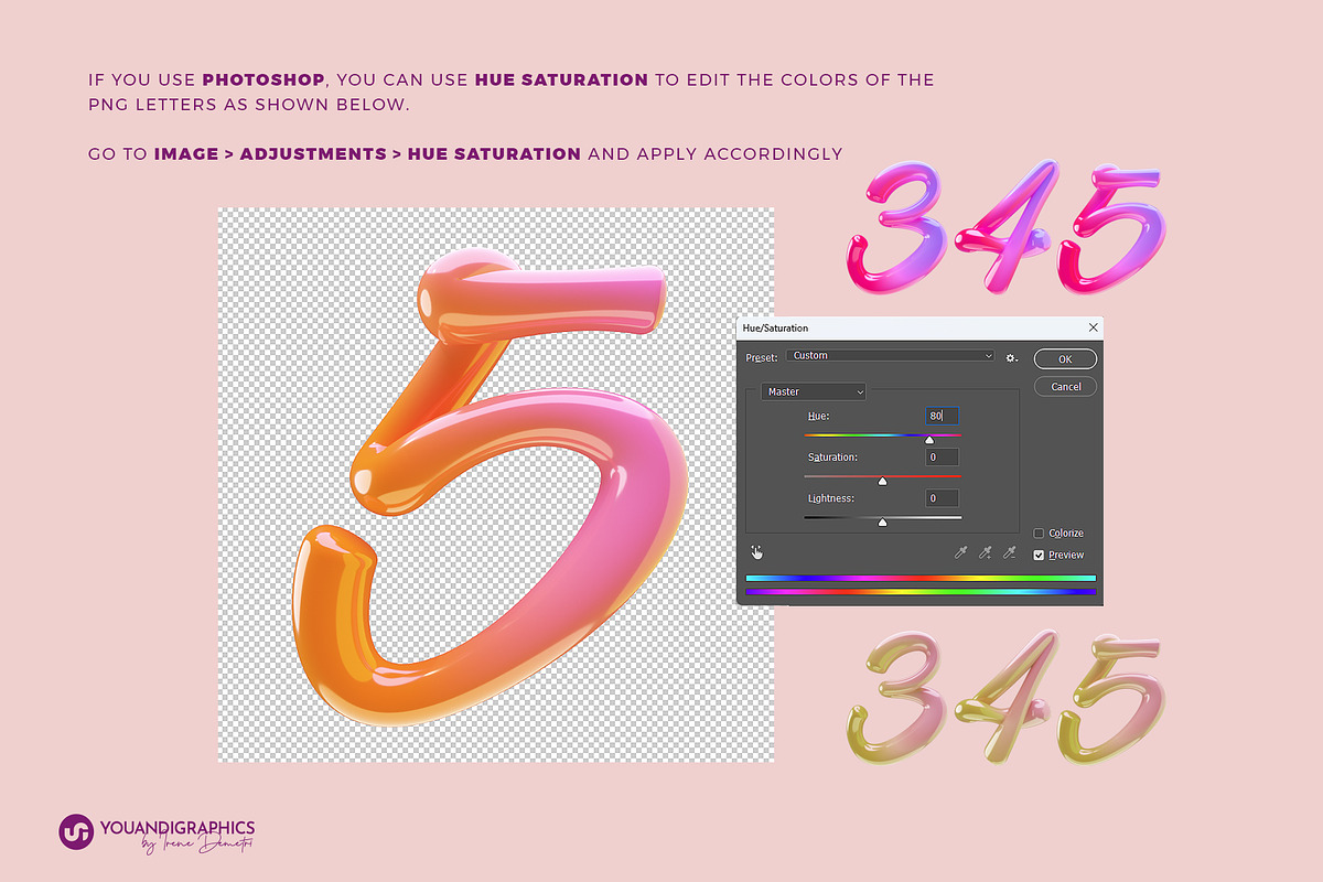 Candy Land 3D Letters and Font, a Font by Youandigraphics (Photo 6 of 12)