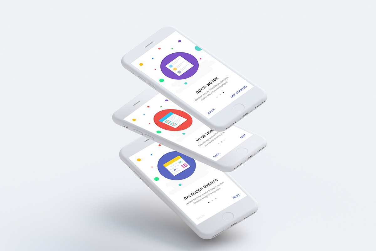 To Do Task Manager Mobile App Design, an UI Kit Template by App Innovation (Photo 7 of 7)