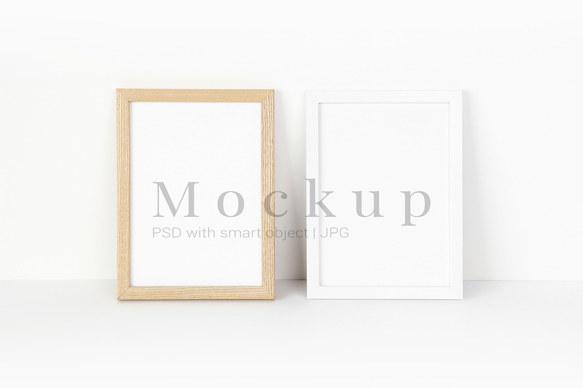 Two Photo Frames Mockup 2x3, a Product Mockup by PawMockups (Photo 1 of 8)