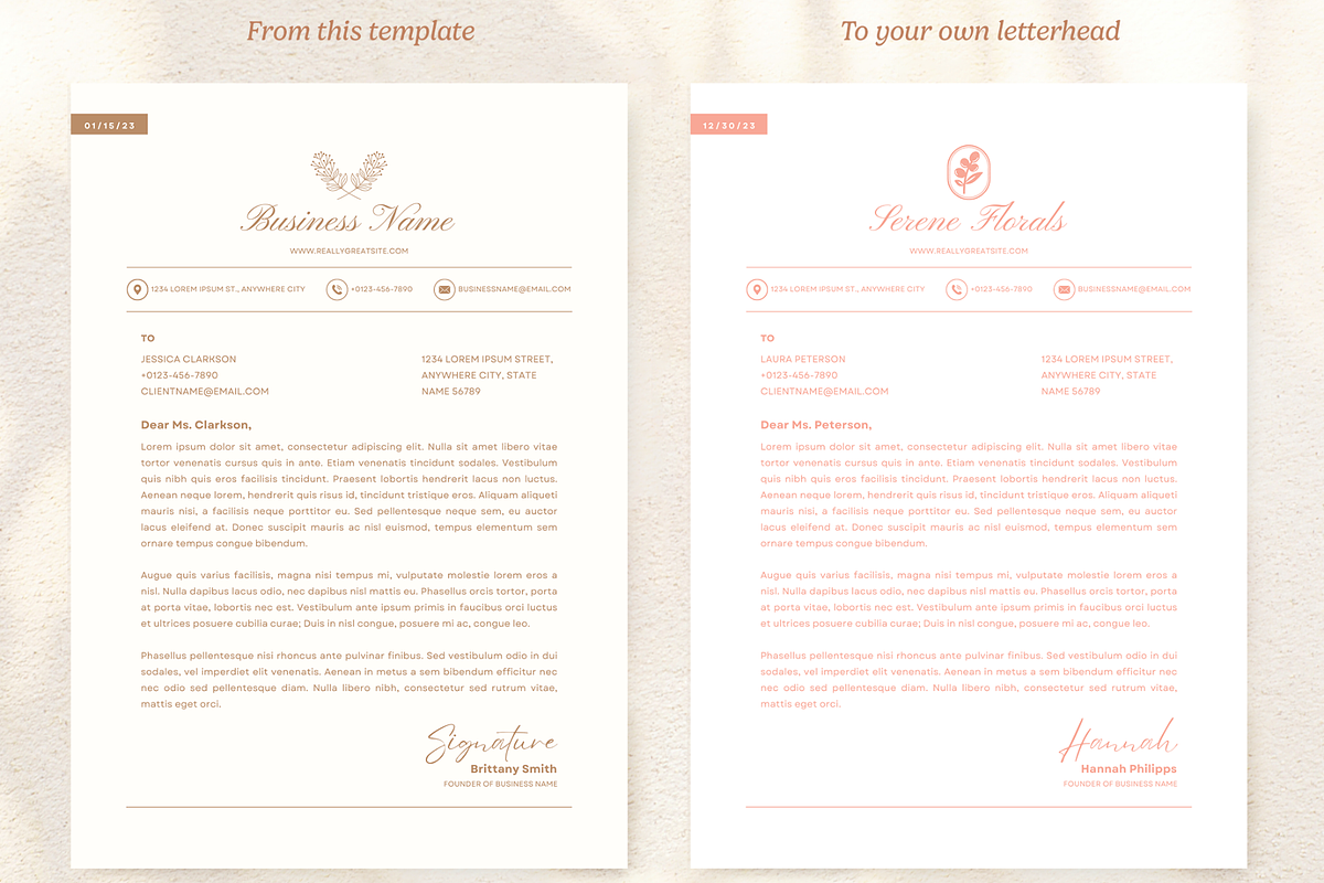 Bundle of Letterhead and Invoice, a Stationery Template by Creatif Foundry (Photo 5 of 7)