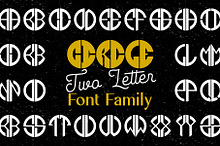 Cilcle TwoLetter - Logo Font