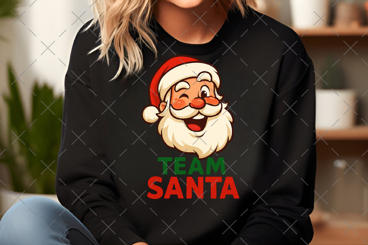 Funny Winking Santa Claus, an Illustration by Craft Nest (Photo 5 of 6)