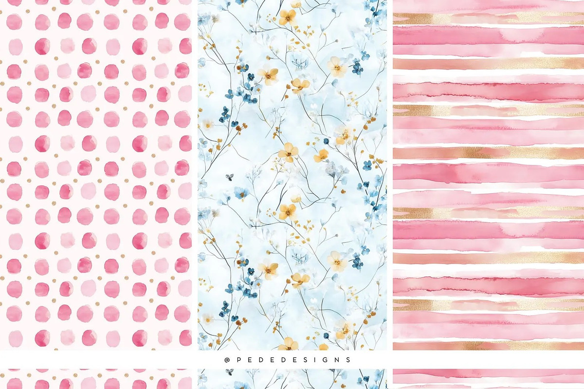 Preppy Glam, a Decorative Illustration by PeDe Designs (Photo 8 of 12)