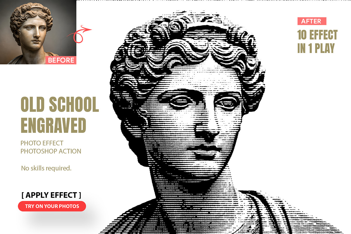 Old School Engraved Portrait Action, an Action Add-On by MRI STUDIO (Photo 1 of 12)