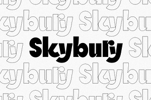SLTF Skybury - Sans Serif Typeface, a Sans Serif Font by SilverStag Type Foundry