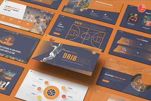 Basketball Team Sport PowerPoint, a Presentation Template by Pixslides