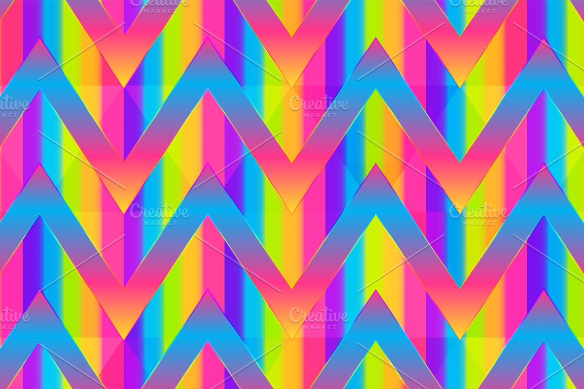 Rainbow. Seamless pattern pack., a Pattern Graphic by Gudiny (Photo 3 of 13)