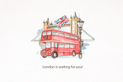 England watercolor collection, an Animal Illustration by Marina Ermakova (Thumbnail 11 of 11)