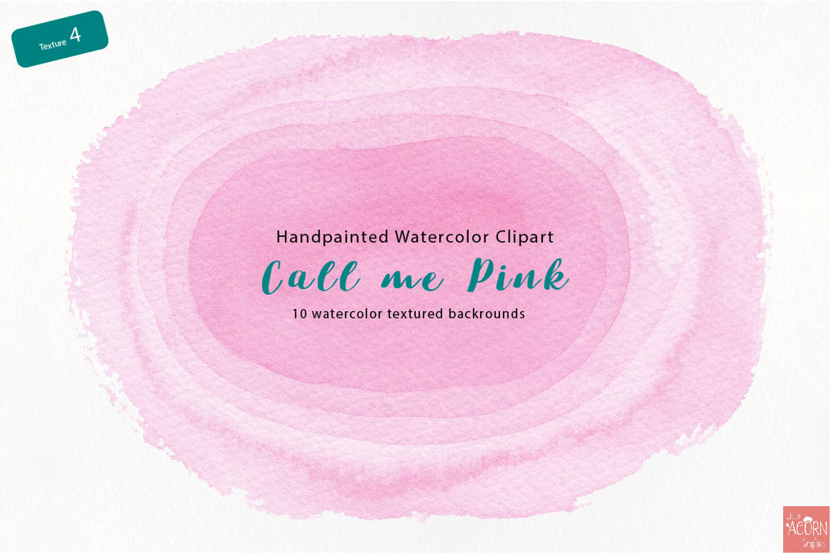 Watercolor background Call me Pink, a Texture Graphic by LittleAcornGraphics (Photo 5 of 13)
