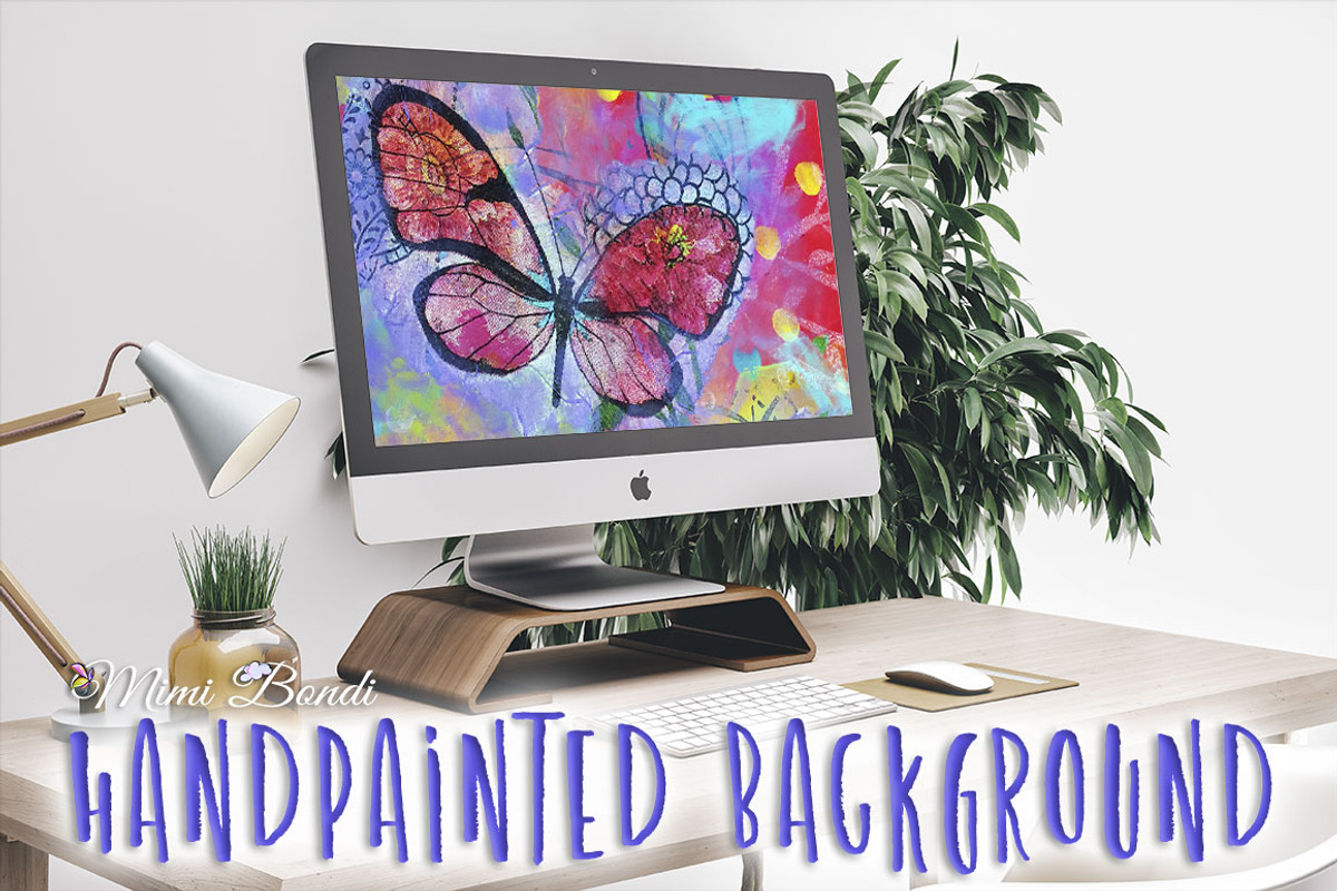 Handpainted abstract background 4, an Illustration by Mimi Bondi Studio (Photo 3 of 5)