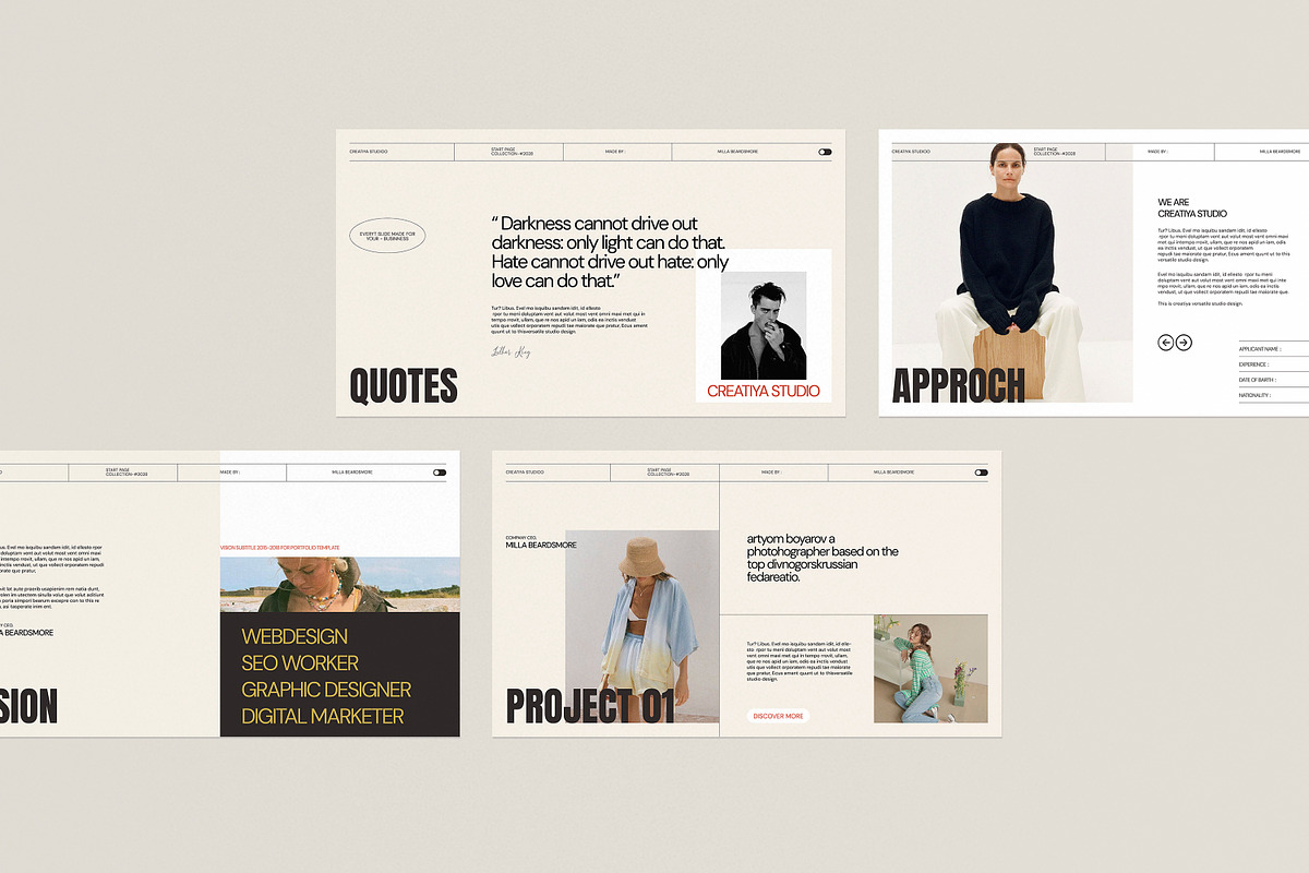 Design Portfolio Presentation, a Presentation Template by Creatiya Type (Photo 9 of 10)
