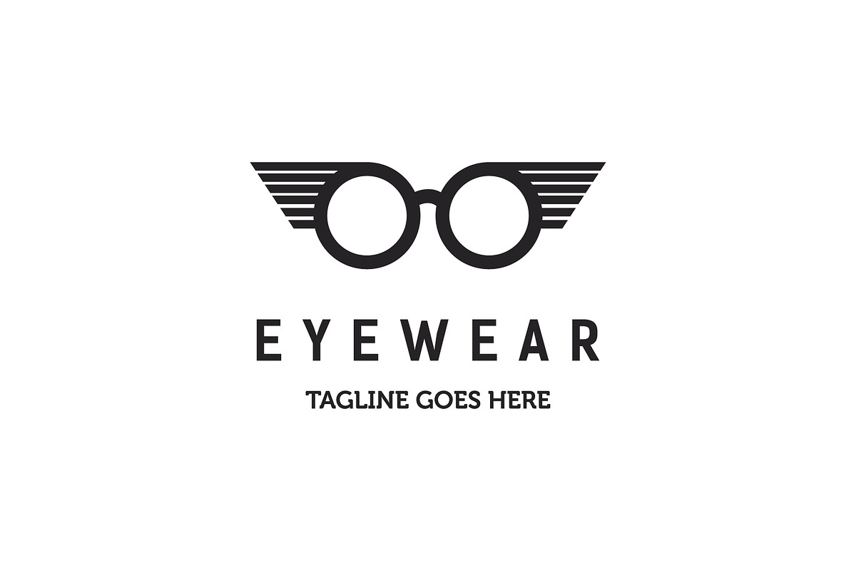 eyewear logo, a Branding Logo Template by ZHR Creative