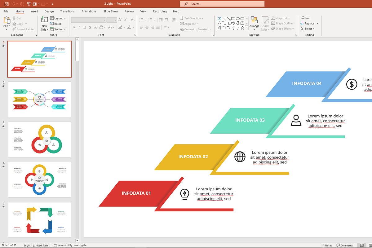 Dynamic PowerPoint Template, a Presentation Template by Infographics project (Photo 7 of 12)