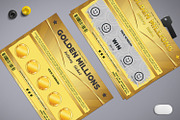Small Lottery Ticket in Golden Style, a Card Template by Tzochko (Thumbnail 2 of 5)