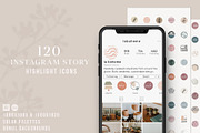 120 Instagram Story Highlight Icons, a Social Media Template by Mxtama (Thumbnail 1 of 6)