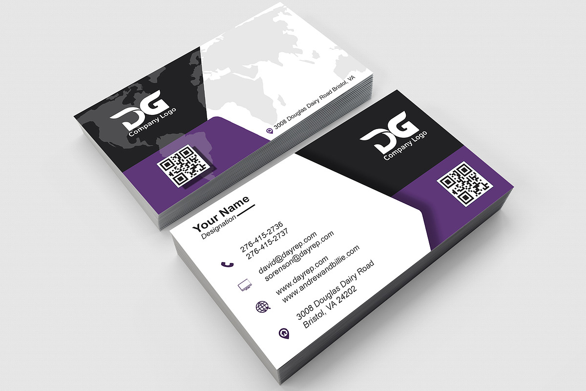 Corporate Agency Business Card PSD preview 4