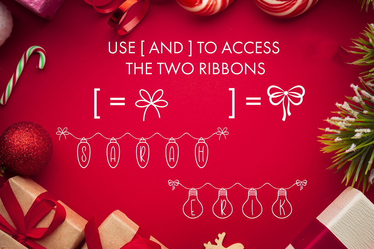 Holiday Lights - Christmas Font, a Handwritten Font by Freeling Design House (Photo 4 of 7)