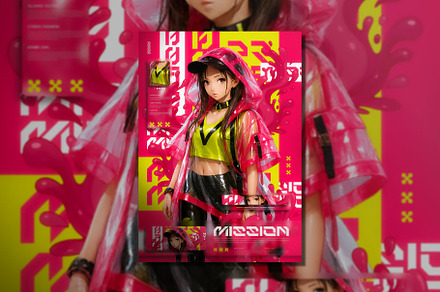 Glossy Outfit Flyer Poster Design, a Poster Template by Brainwave