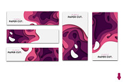 Banners paper cut, colorful set, a Flyer Template by Vitaliy Starkov (Thumbnail 5 of 11)