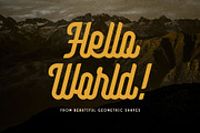 Montagna - Elegant Monoline, a Script Font by Arterfak Project (Thumbnail 2 of 13)