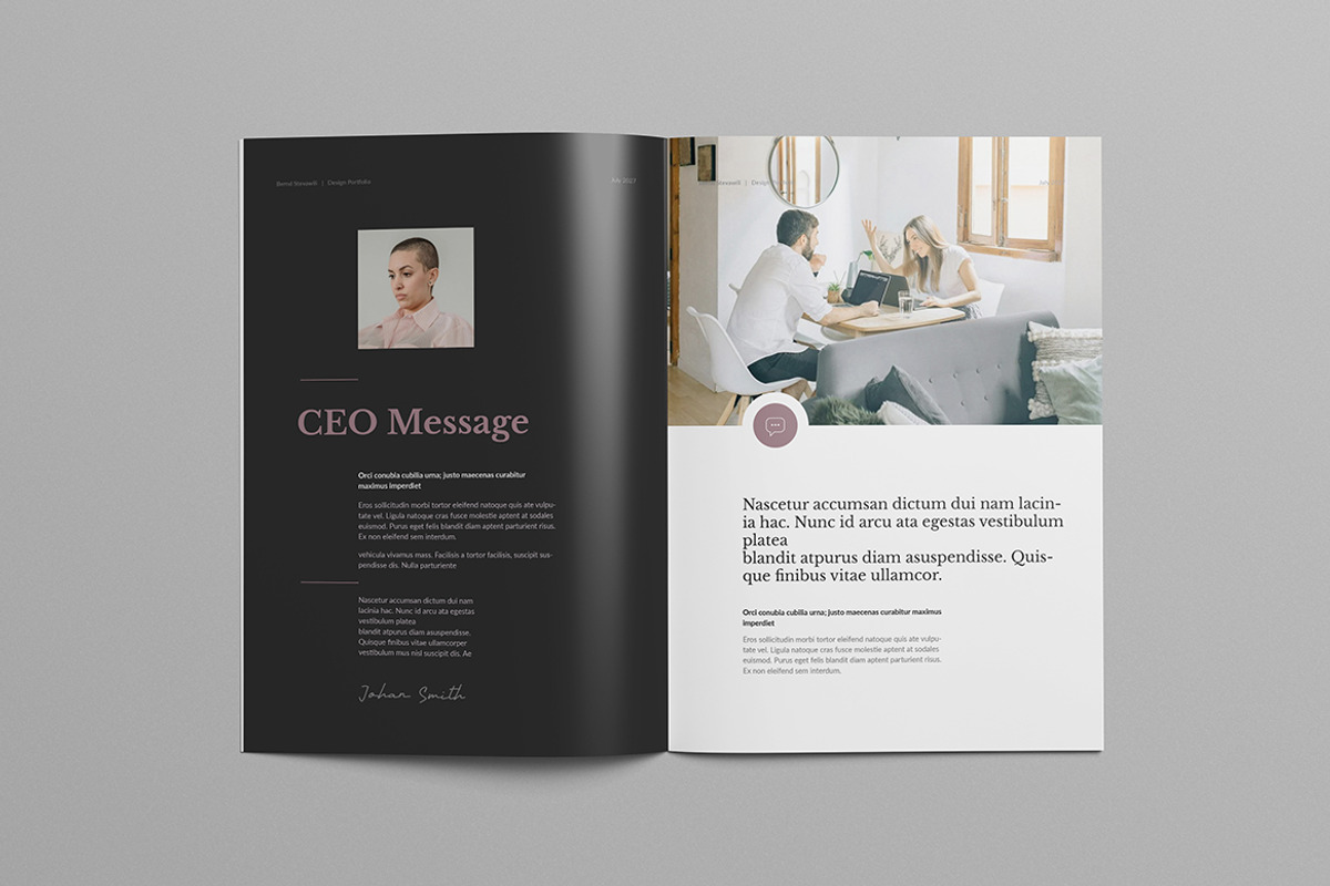 Design Portfolio Template | Indesign, a Brochure Template by HiveArts (Photo 3 of 11)
